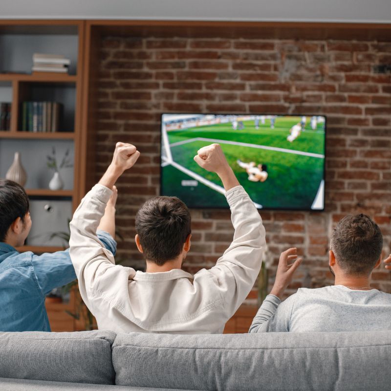 Friends enjoying ZoneXTV IPTV service together